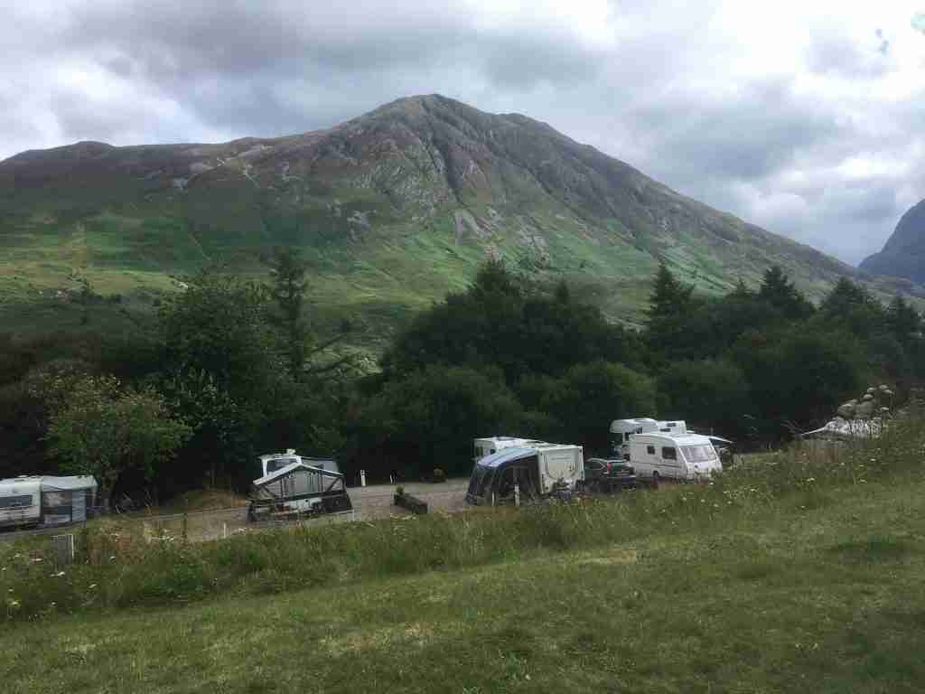 PIcture of motorhomes in the Lake District