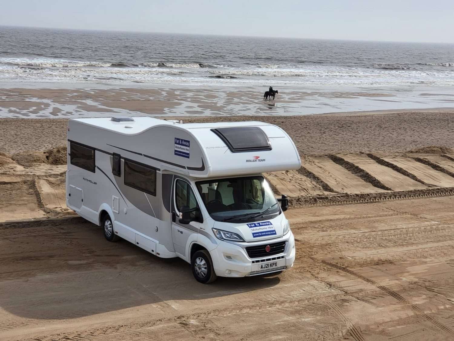 Motorhome on the beach