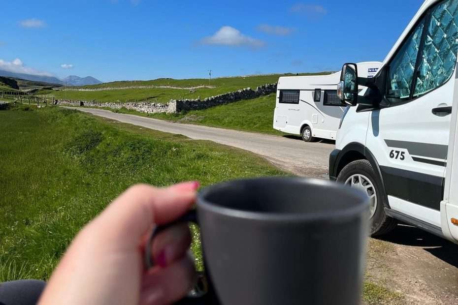 Motorhomes with a cup of tea